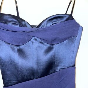 NWT Nicholas Navy Solara Silk Dress